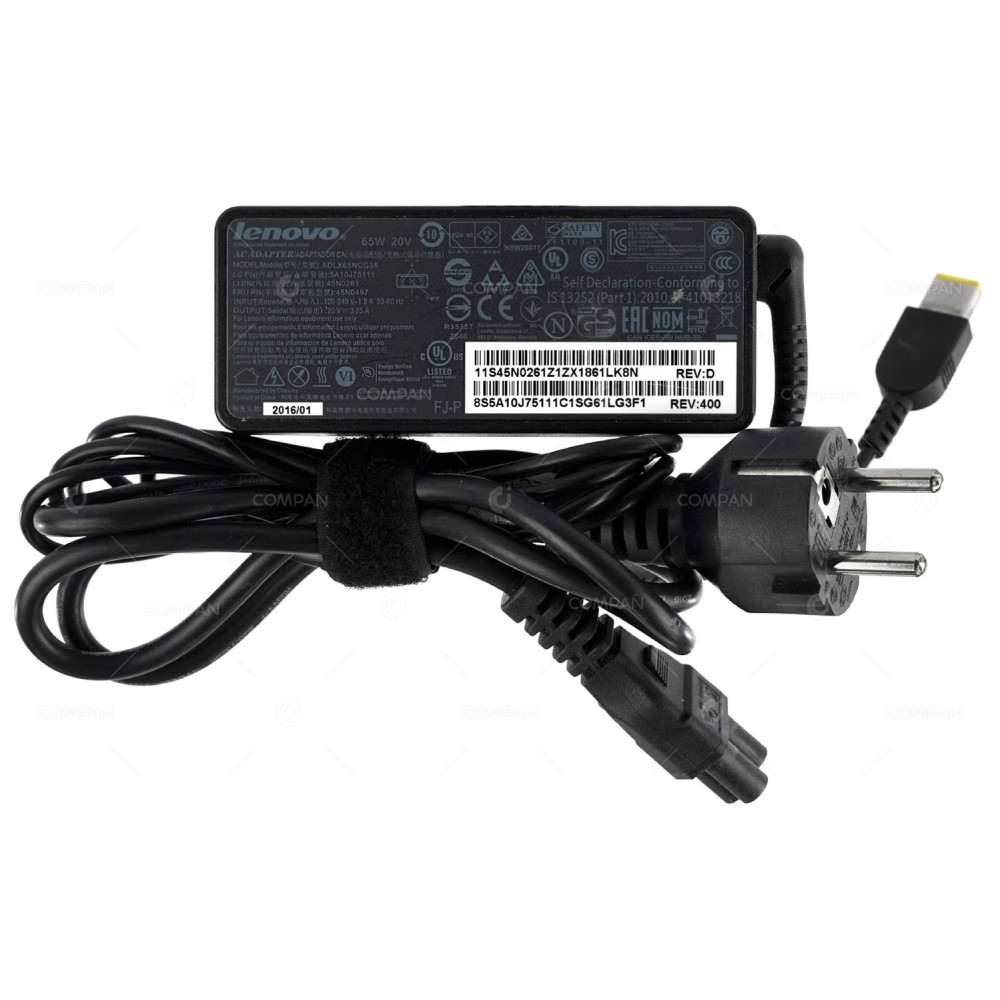 45N0497 LENOVO AC ADAPTER 65W 20V 3.25A FOR LENOVO THINKPAD SERIES
